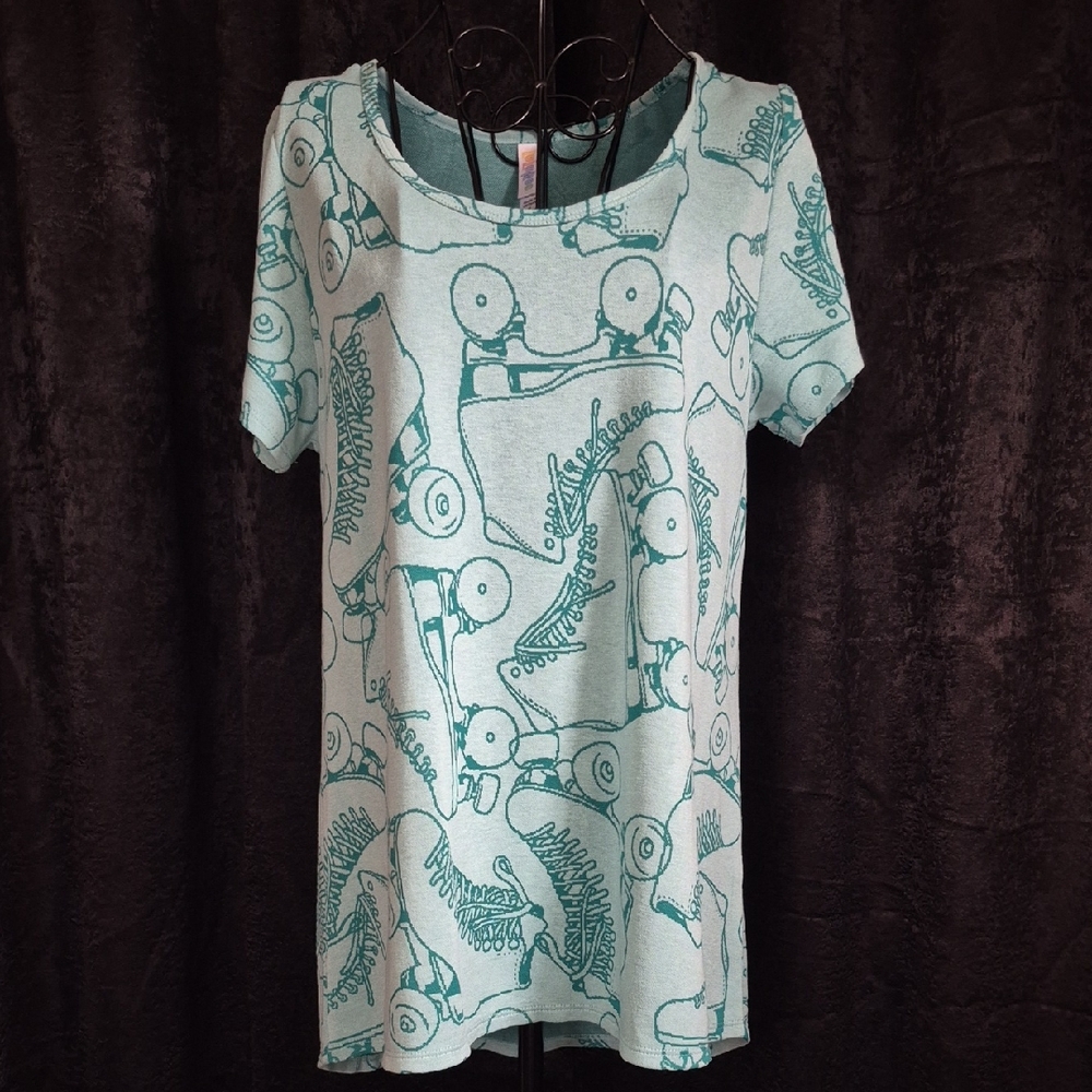 Lularoe Rollerskate Graphic Women's Top